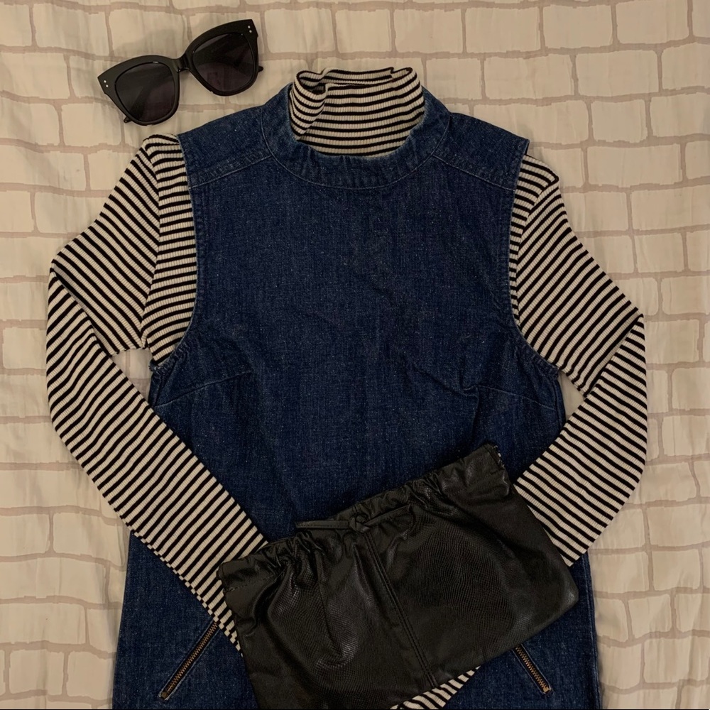 🚨SOLD 🌟 Denim Dress with Zipper Pockets